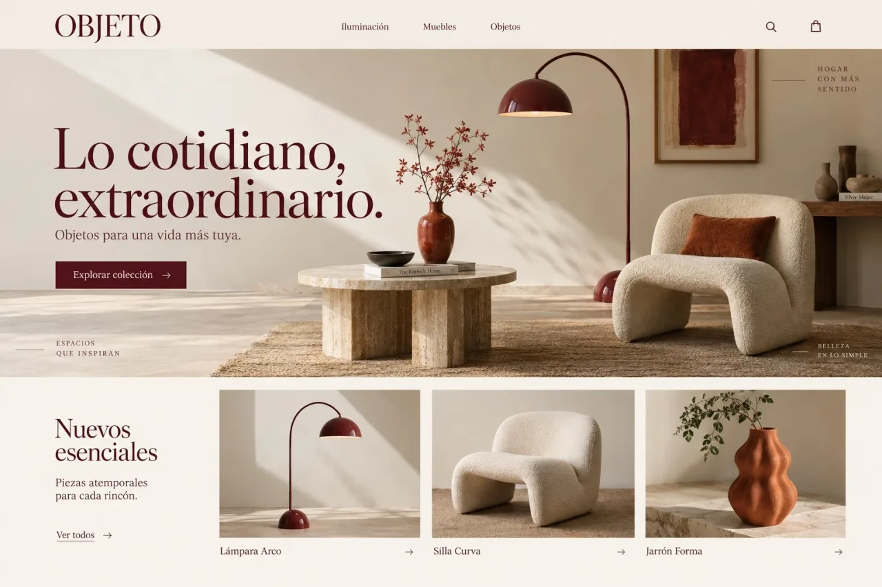 Portada de Objeto con muebles y decoración para el hogar.